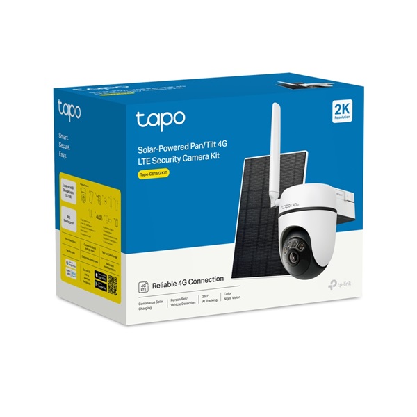TP-LINK  TAPO C615G KIT Wireless Kamera Cloud kültéri + Okos Solar Panel IP65 1xSIM foglalat