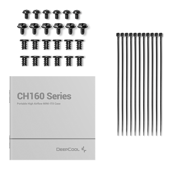 DeepCool CH160 Mini-ITX Számítógépház Fekete  