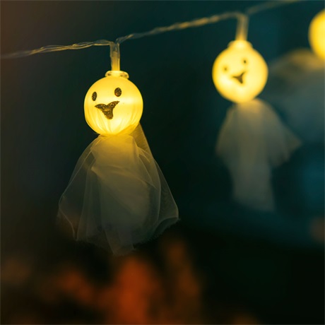 HALLOWEEN-I LED-ES FÉNYFÜZÉR, SZELLEM HALLOWEEN-I LED-ES FÉNYFÜZÉR, SZELLEM
