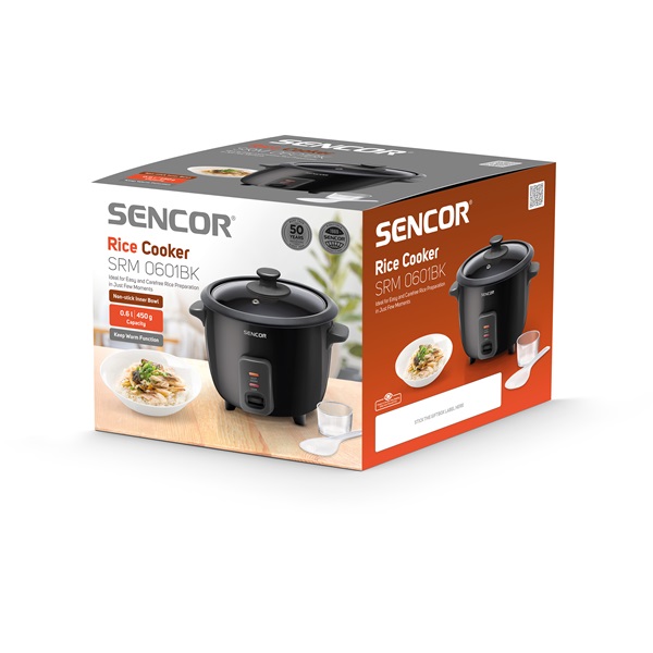 Sencor SRM 0601BK fekete rizsfőző Sencor SRM 0601BK fekete rizsfőző