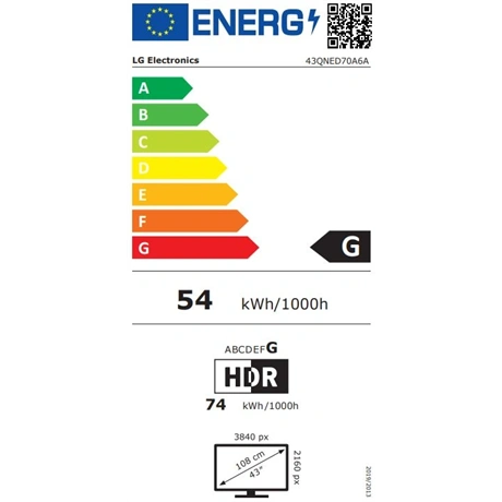 Lg 43QNED70A6A UHD QNED SMART TV