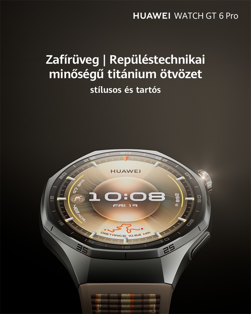 Huawei Watch GT6 Pro 46mm Okosóra Titanium