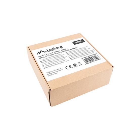 Lanberg HDMI v2.1 M/M 8K@60Hz DSC használatával, összekötő AOC kábel 40 méter Lanberg HDMI v2.1 M/M 8K@60Hz DSC használatával, összekötő AOC kábel 40 méter