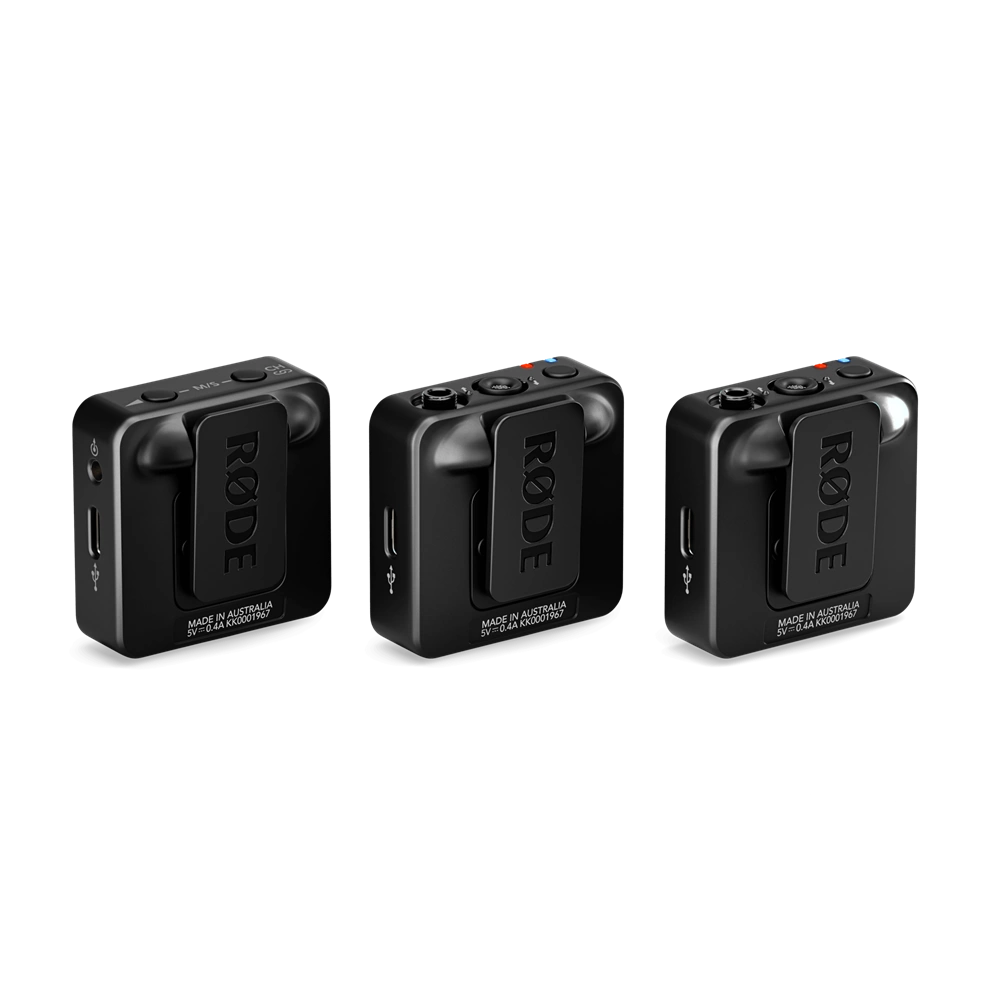 Rode Wireless GO GEN3 kompakt két csatornás digitális vezeték nélküli mikrofon rendszer adóba épített mikrofonnal, black