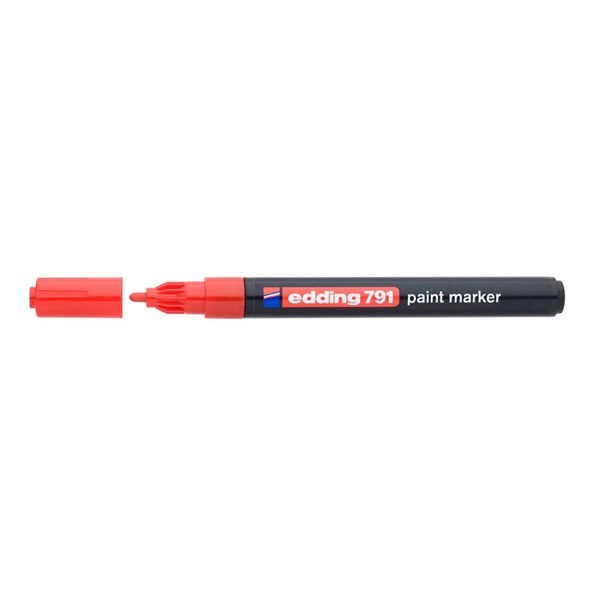 Edding 791 1-2mm piros lakkmarker Edding 791 1-2mm piros lakkmarker