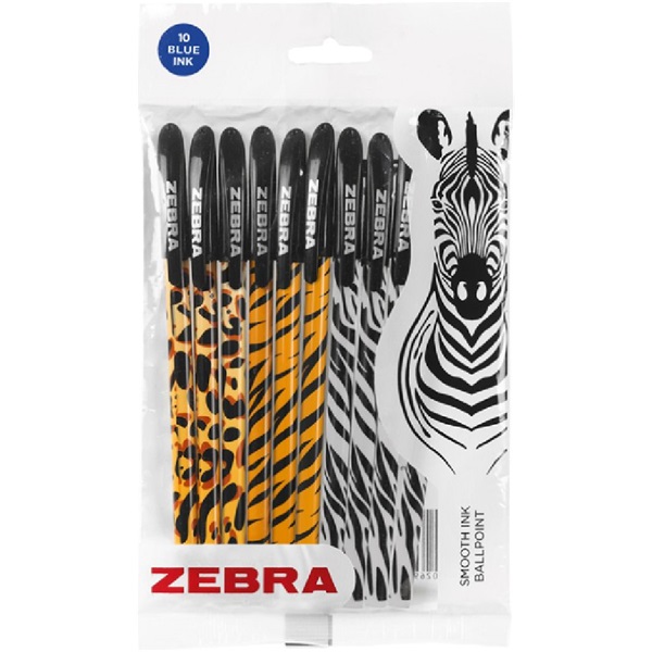 Zebra Animal Doodlerz 10 db-os vegyes mintájú eldobható golyóstoll Zebra Animal Doodlerz 10 db-os vegyes mintájú eldobható golyóstoll