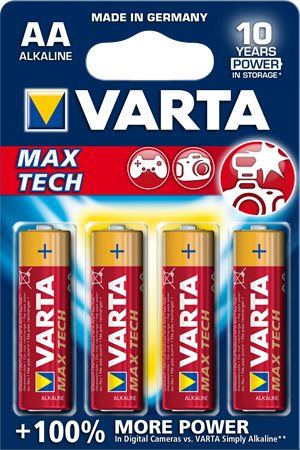 Varta MaxTech Alkáli elem AA/LR6 1.5 V (4db/csomag) (4706101404) Varta MaxTech Alkáli elem AA/LR6 1.5 V (4db/csomag) (4706101404)