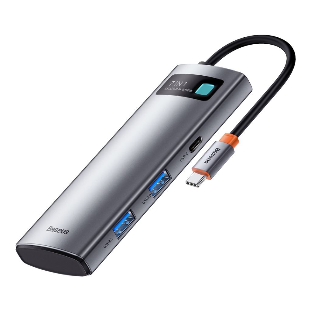 Baseus adapter 7 az 1-ben USB-C hub 2x USB 3.0 + HDMI + USB-C PD (WKWG020113) Baseus adapter 7 az 1-ben USB-C hub 2x USB 3.0 + HDMI + USB-C PD (WKWG020113)