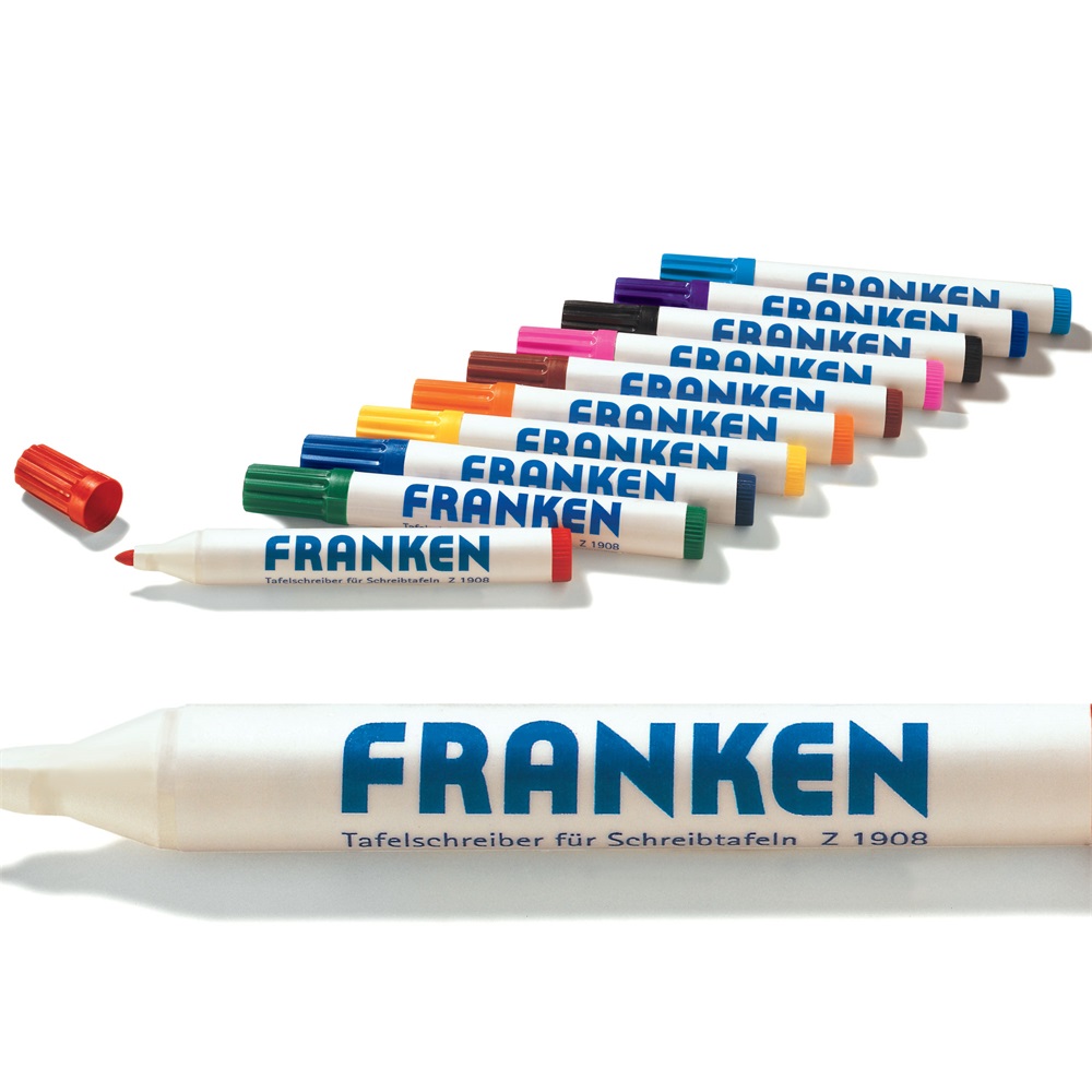 Franken Táblamarker készlet, 2-6mm, kerek, antibakteriális,10-es klt  (Z1901)