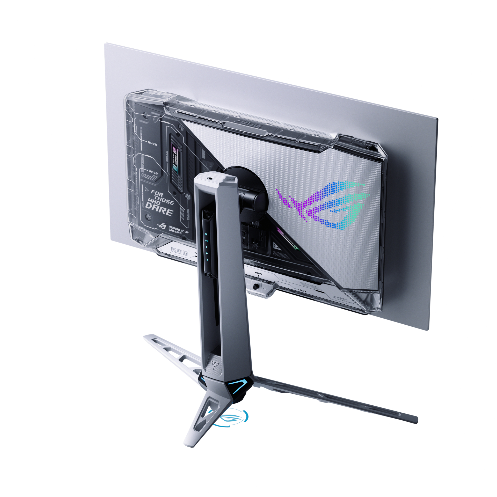 Asus 26,5" ROG Swift PG27AQWP-W Monitor - 2560x1440, QHD, OLED, 540Hz, 0,02ms, FreeSync, G-Sync, Pivot, RGB, Gamer, Szürke