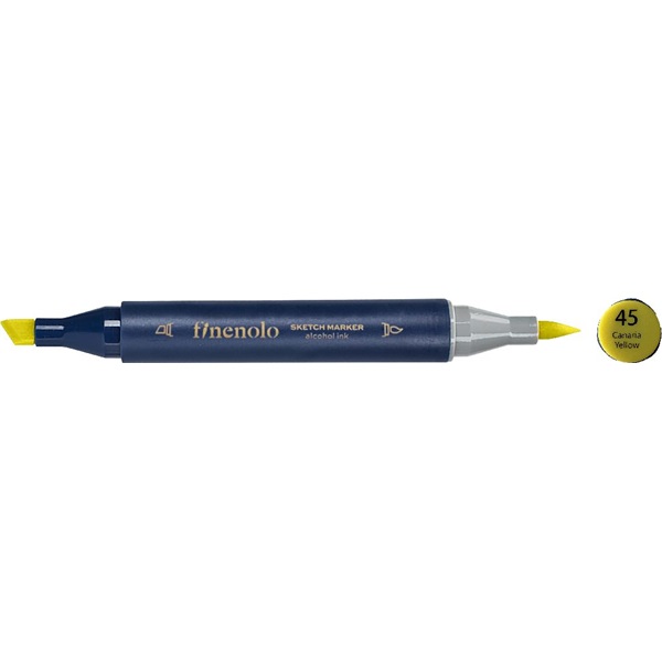 Deli Finenolo 45 - Canaria Yellow kétvégű permanent ART marker Deli Finenolo 45 - Canaria Yellow kétvégű permanent ART marker