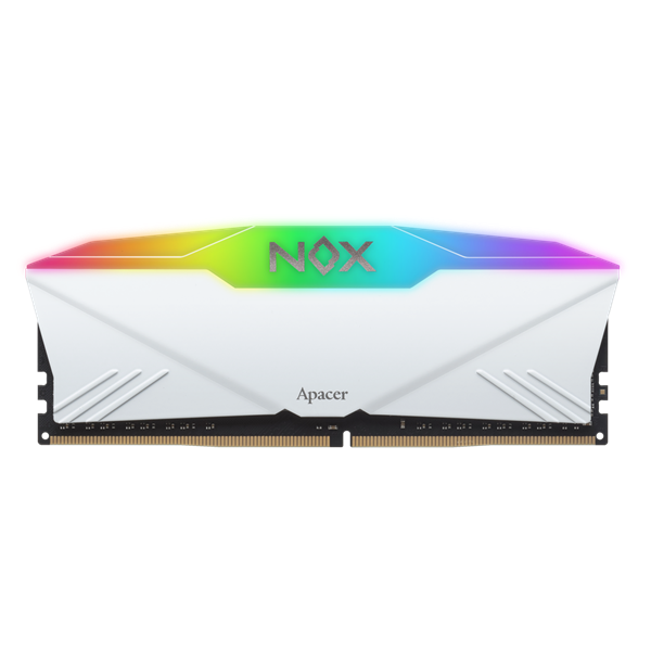 Apacer Memória Desktop 16GB KIT DDR4 NOX RGB AURA2  2x8GB 3200MHz CL16  1.35V hűtőbordás fehér