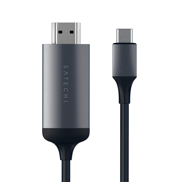 Satechi ST-CHDMIM 1,8m 4K Type-C - HDMI asztroszürke kábel Satechi ST-CHDMIM 1,8m 4K Type-C - HDMI asztroszürke kábel