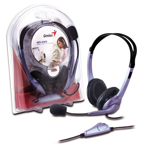 Genius HS-04S mikrofonos fejhallgató (31710025100) Genius HS-04S mikrofonos fejhallgató (31710025100)