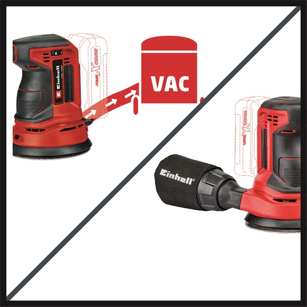 Einhell TE-RS 18 Li Solo akkus excentercsiszoló - akkumulátor és töltő nélkül (4462010)