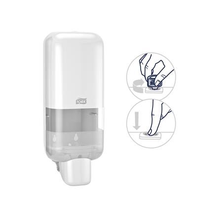 TORK Hab- és folyékony szappan és kézfertőtlenítő adagoló  S4 rendszer   Fehér