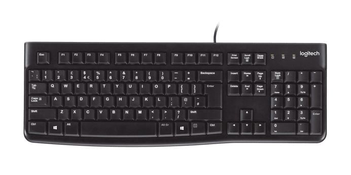 Logitech K120 UK billentyűzet fekete (920-002524)