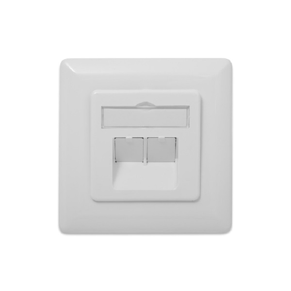 DIGITUS DN-9008-1 CAT 6A Class EA 2x RJ45 süllyesztett fali aljzat