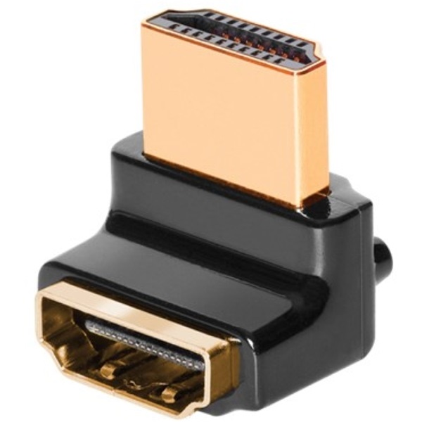 AudioQuest HDM90W HDMI Type A aljzat - Type A aljzat aranyozott csatlakozós 90 fokos adapter AudioQuest HDM90W HDMI Type A aljzat - Type A aljzat aranyozott csatlakozós 90 fokos adapter