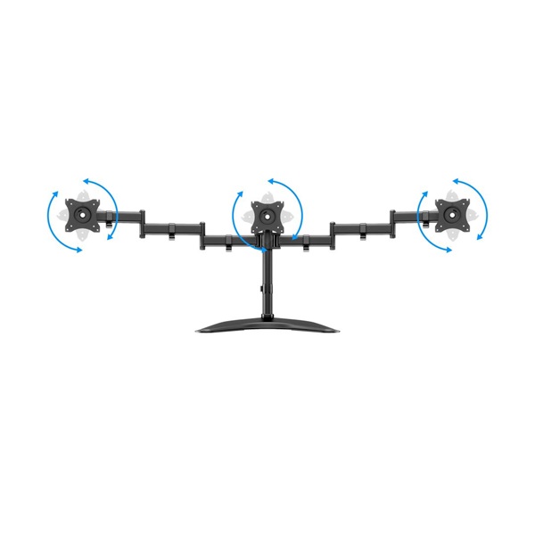 MULTIBRACKETS  M Deskstand Basic Triple 15-27" max.VESA: 100x100 mm  6 kg Asztali állvány  3 képernyős rögzítőkar