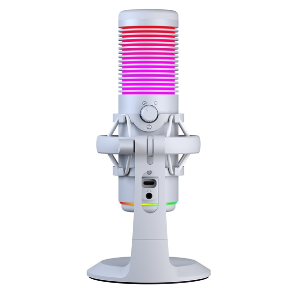 Rampage    BEMOL USB PC/MAC/Android  zajelnyomó  állvány fehér  2m kábel  RGB Mikrofon