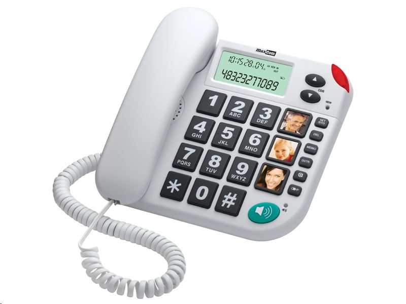 Maxcom KXT480 telefon nagy gombokkal fehér