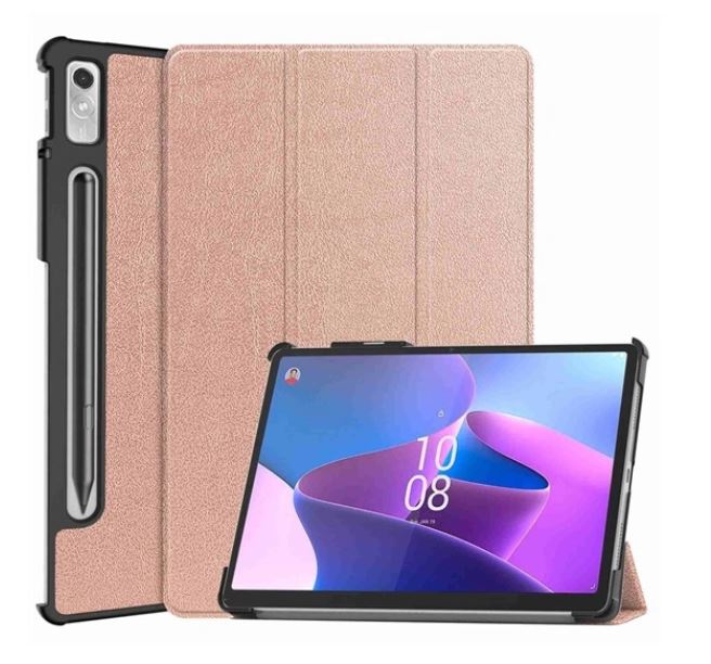 Gigapack Lenovo Tab P11 Pro Gen2 bőr hatású tablet tok rózsaarany (GP-143463)