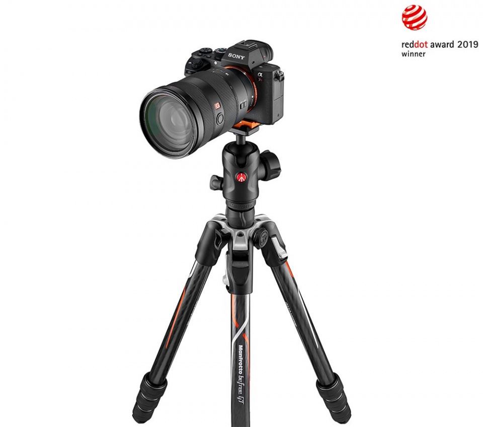 Manfrotto Befree GT Karbon tekerős lábzár + gömbfej Sony Alpha kamerához (MKBFRTC4GTA-BH)