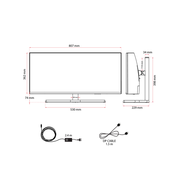 Spirit of Gamer  EPIC 34" 165 Hz Monitor  