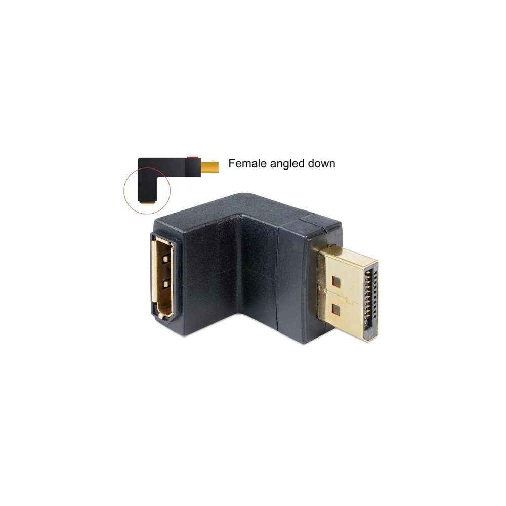 DELOCK Adapter DisplayPort male -> DisplayPort female angled down DELOCK Adapter DisplayPort male -> DisplayPort female angled down