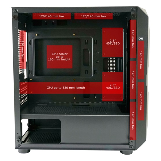  LC Power LC-712MB-ON "Polynom_X" Számítógépház