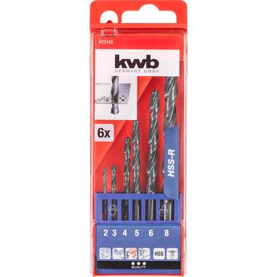 kwb 423140 Fém spirálfúró készlet 6 részes 1 db kwb 423140 Fém spirálfúró készlet 6 részes 1 db