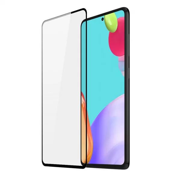 Utángyártott Samsung A526 Galaxy A52 5G Full Glue hajlított tempered glass kijelzővédő üvegfólia (53407)