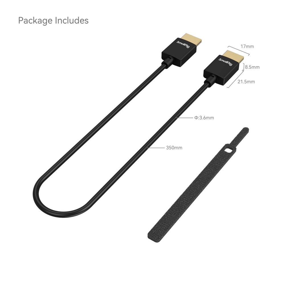 SMALLRIG Ultra Slim 4K HDMI kábel  35cm 