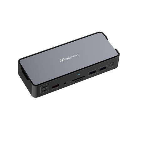 VERBATIM "USB-C Pro CDS-15" 15 port USB-C host Dokkoló