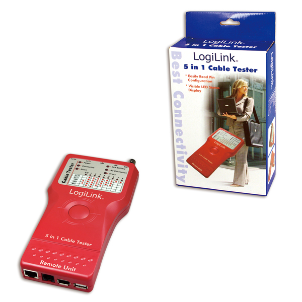Logilink 5-az-1-ben kábeltesztelő (WZ0014)