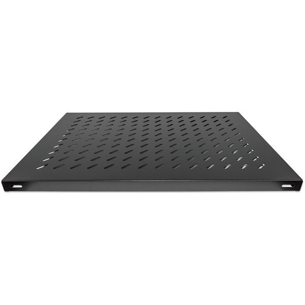 Manhattan 1U 19" rackszekrény polc fekete (712583)