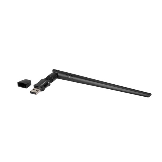 Lanberg Wi-Fi 6 Dual Band vezeték nélküli USB hálózati adapter külső antennával