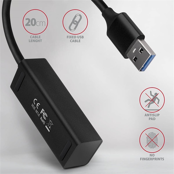 Axagon 4 portos USB3.0 mini HUB (HUE-M1A)