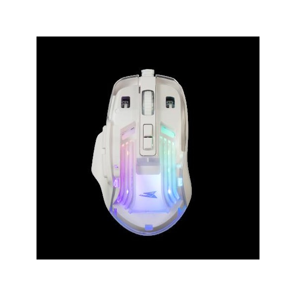 BARACUDA ANGLERFISH-W BC BGM-062W    7200 dpi 7D  RGB Gamer egér Fehér