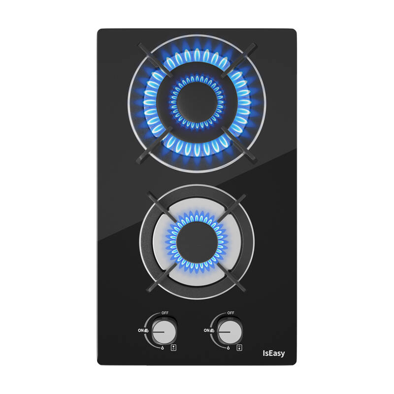 IsEasy MGBG-312A 2 zónás gáztűzhely üvegpanellel