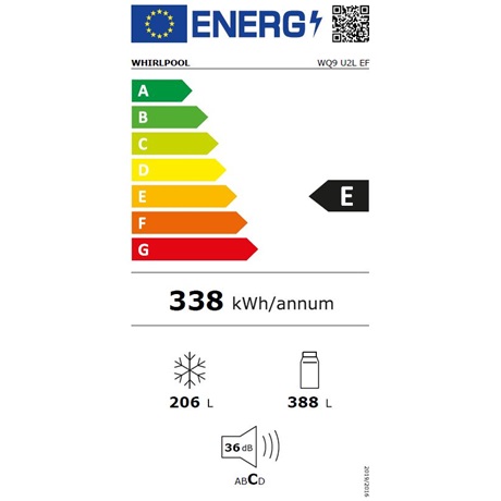 Whirlpool WQ9 U2L EF Side by Side hűtőszekrény
