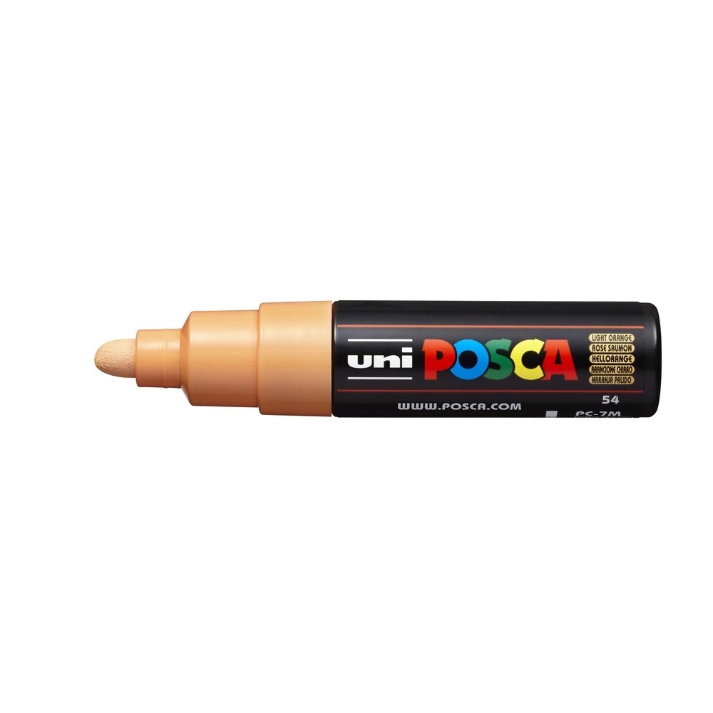 Uni Dekormarker 4,5-5,5mm, -Posca PC-7M világos narancs (2UPC7MVN)