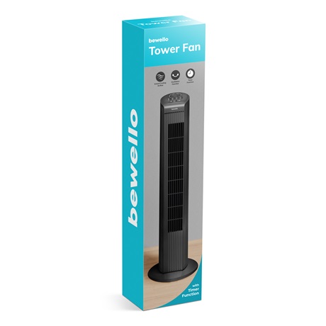 Bewello BW2053BK OSZLOPVENTILÁTOR