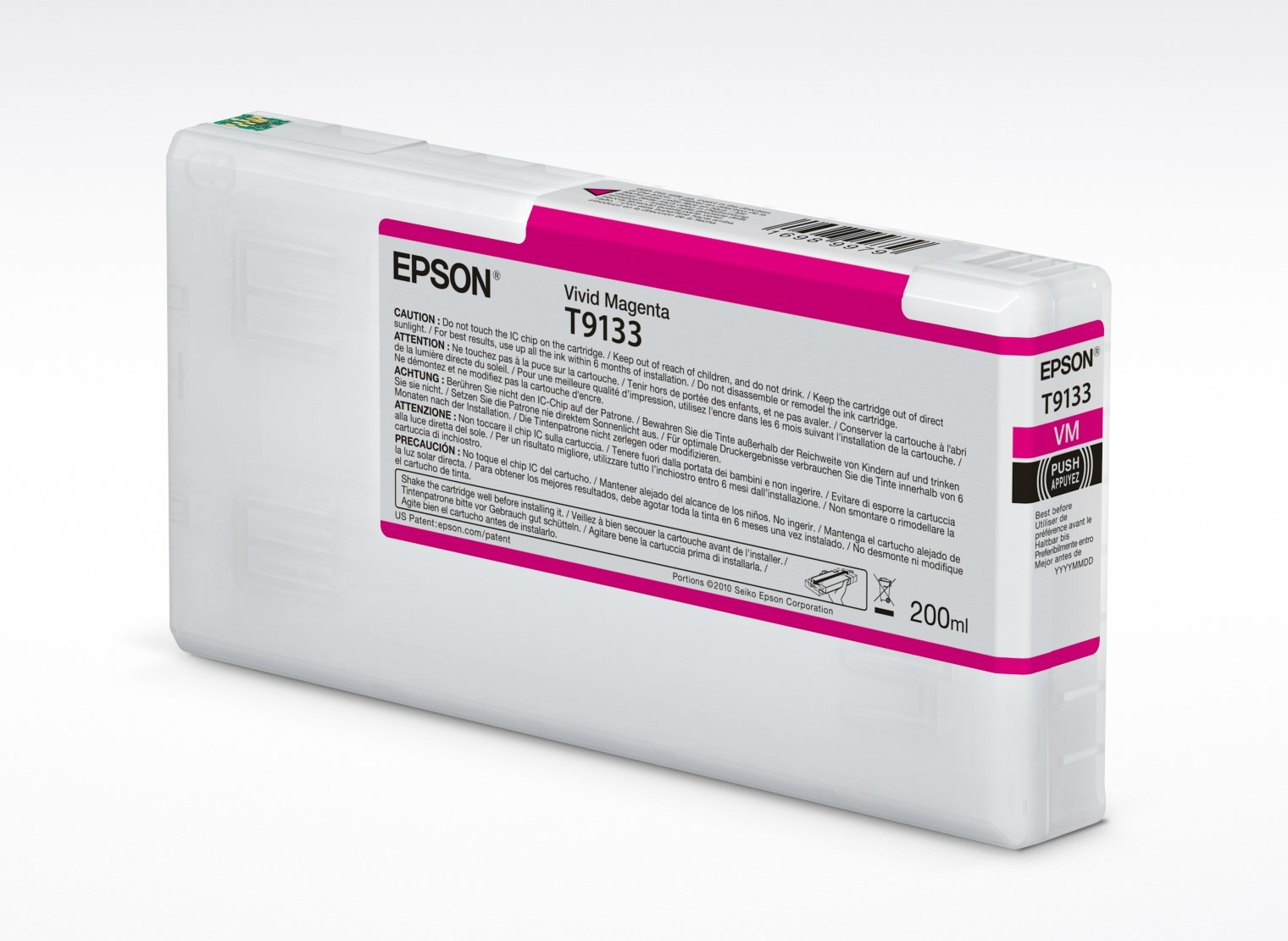 Epson T9133 Patron Vivid Magenta 200ml  Eredeti