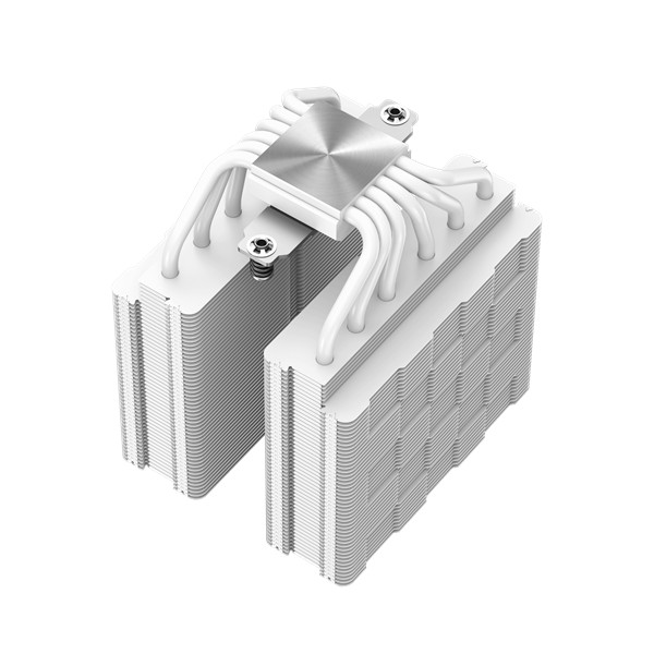 DeepCool CPU Cooler - AG620 WH ARGB (29,4 dB; max, 115,32 m3/h; 4pin PWM, 6 db heatpipe, 12cm, A-RGB LED, fehér)