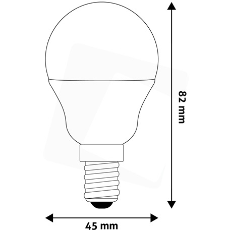 Avide ABMG14CW-6.5W LED GLOBE IZZÓ MINI G45 6.5W E14 CW 6400K