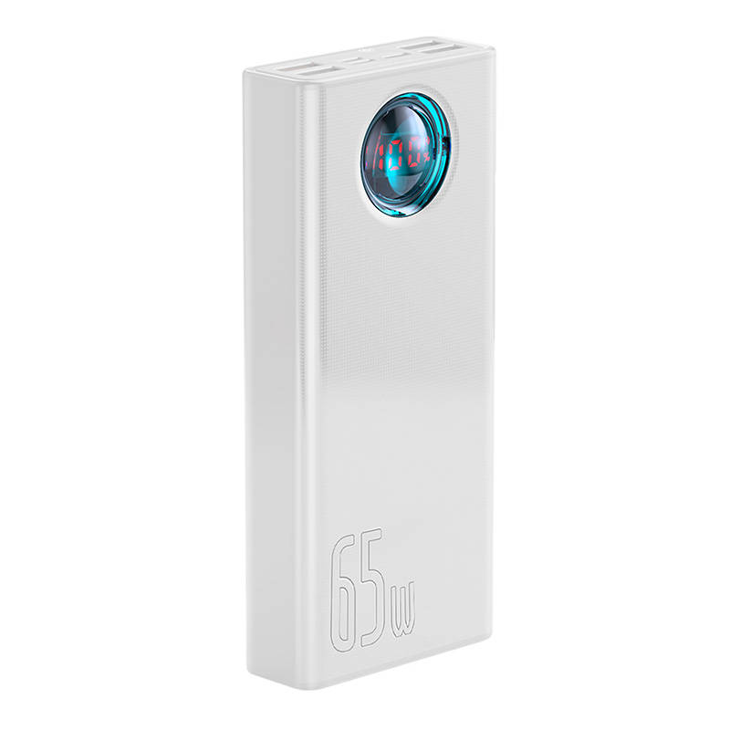 Baseus Amblight Powerbank 30000mAh, 4xUSB, USB-C, 65W (fehér) Baseus Amblight Powerbank 30000mAh, 4xUSB, USB-C, 65W (fehér)