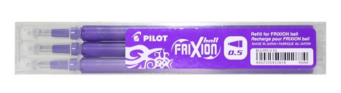 Pilot Frixion 0,5mm 3db-os lila rollertoll betét (BLS-FR5-V-S3)