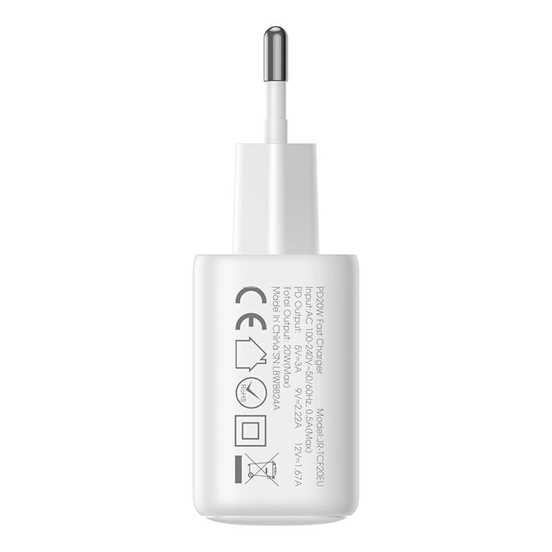 Joyroom JR-TCF12 kétportos (2C) 20W-os töltő (fehér)